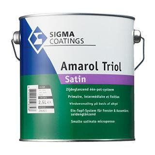 Sigma Schakelverf Amarol Triol Satin - RAL 9010 - 2,5 liter, Overige kleuren, Nieuw, Ophalen of Verzenden, Lak