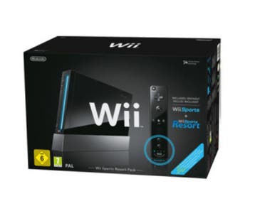 Nintendo Wii Sports + Resort Pack Zwart in Doos, Spelcomputers en Games, Ophalen of Verzenden, Zo goed als nieuw
