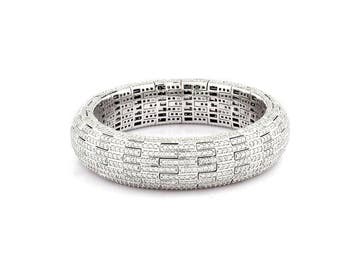 Armband - 18 karaat Witgoud - 13.89ct. tw. Diamant, Nieuw
