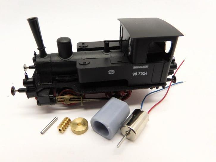 micromotor HF009C motor ombouwset voor Fleischmann BR 98.75, Hobby en Vrije tijd, Modeltreinen | H0, Gelijkstroom, Overige typen