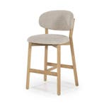 Barstoel Mikky Naturel - Taupe Moon - 96257 - barkruk/stoel, Nieuw, Stof