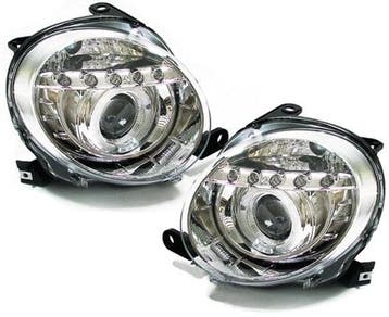 Koplampen Fiat 500 LED Chroom, Ophalen of Verzenden, Nieuw