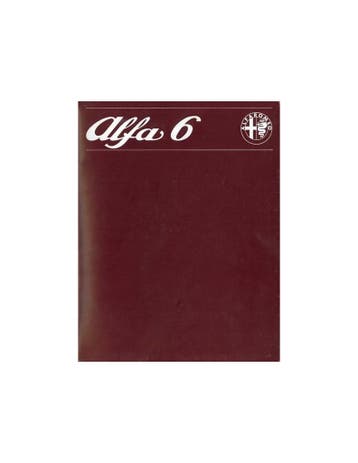 1979 ALFA ROMEO ALFA 6 BROCHURE NEDERLANDS, Nieuw, Alfa Romeo, Author