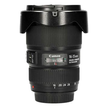 Canon EF 16-35mm f/4L IS USM met garantie, Audio, Tv en Foto, Fotografie | Lenzen en Objectieven, Ophalen of Verzenden, Gebruikt