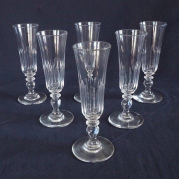 Baccarat - Champagne fluitje - Kristal - circa 1860 uit de