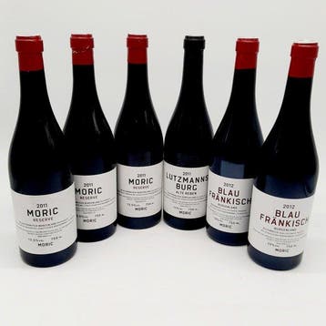 Moric: Reserve 2011 x3, Blaufränkisch 2012 x2, Lutzmannburg, Nieuw