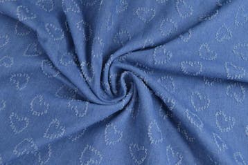 Denim fashion Hearts 02-01 - rol 30 meter, Verzenden, Nieuw