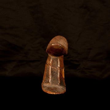 Oude Egypte, Nieuwe rijk Houten hoofdsteun met oud