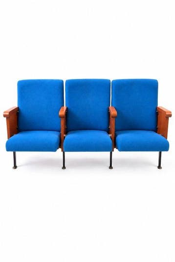 Fauteuil - Hout, Metaal, Textiel - Een modulaire rij