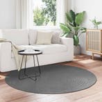 vidaXL Vloerkleden Rond PALMERAS Antraciet Ø 200 CM, Huis en Inrichting, Stoffering | Tapijten en Kleden, Verzenden, Nieuw