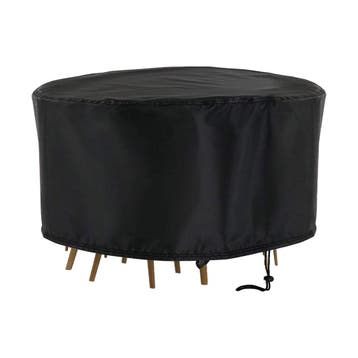 Tuinmeubelhoes Rond - 230 cm x 110 cm - Zwart - Beschermhoes, Verzenden, Nieuw