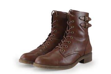 Graceland Veterboots in maat 41 Cognac, Overige kleuren, Verzenden, Overige typen, Zo goed als nieuw