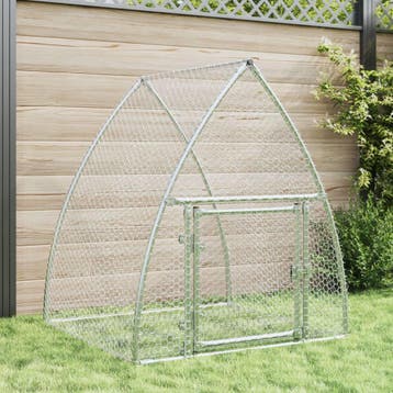 vidaXL Konijnenhok 105x100x120 cm gegalvaniseerd staal, Verzenden, Nieuw