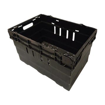 Nestbare Stapelbak, 600x400x350 mm, euronorm, zwart, Doe-het-zelf en Verbouw, Ophalen of Verzenden, Gebruikt, Bak of Kist
