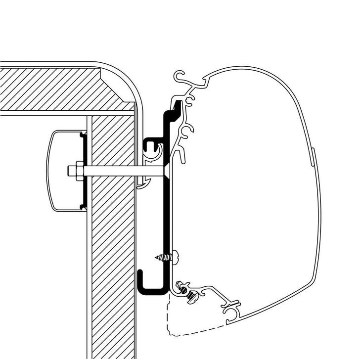 Thule Rapido Serie 7 Adapter, Caravans en Kamperen, Camper-accessoires, Nieuw, Ophalen of Verzenden