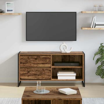 vidaXL TV-kast 100 x 36 x 49,5 cm Oud Hout Bewerkt hout, Minder dan 50 cm, Verzenden, Nieuw, Minder dan 100 cm