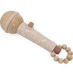 Roze houten microfoon met hartjes en kralen, Kinderen en Baby's, Speelgoed | Houten speelgoed, Ophalen of Verzenden, Nieuw