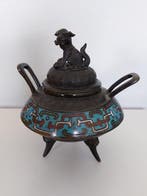 Wierookbrander - Brons, champlevé - Japanse wierrookbrander