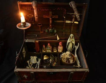 Reliekschrijn doos - Hout - 1980-1990 - Vampire box