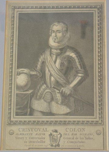 Bartolomé Vázquez - Cristóbal Colón - Retratos de Españoles, Antiek en Kunst
