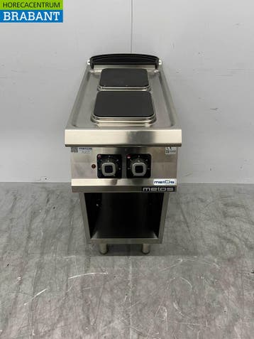 RVS Olis 2 pits Elektrisch fornuis kookplaat 40 cm 400V, Ophalen of Verzenden, Gebruikt