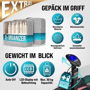 Reiskoffers 4-delige Groen ABS accessoires (Recreatie), Verzenden, Nieuw