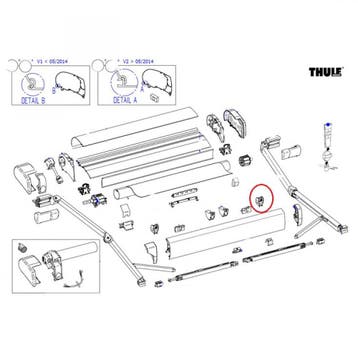 Pos block +tension rafter housing 9200, Ophalen of Verzenden, Nieuw, Thule