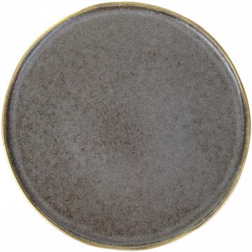 Borden | GOLD STONE | Keramiek | Zwart | 6 Stuks | Ø275mm, Verzenden, Nieuw in verpakking