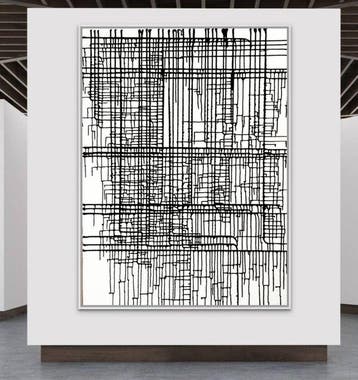 Natia Antadze - Abstrakte Komposition - XXL, Antiek en Kunst