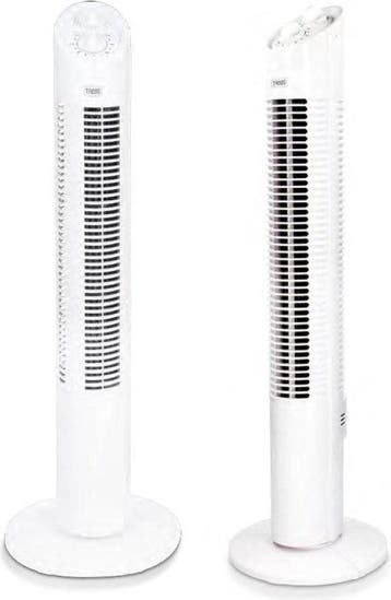 Trebs 99383 - Torenventilator met 3 snelheden en Timer - Wit, Verzenden, Zo goed als nieuw
