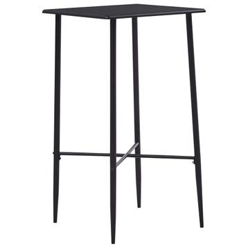vidaXL Bartafel 60x60x111 cm MDF zwart, Huis en Inrichting, Verzenden, Nieuw