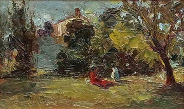 Danilo Barghigiani (1903-1974) - Relax tra madre e figlia