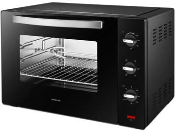 Inventum OV607B - Heteluchtoven - 60 liter - Zwart, Witgoed en Apparatuur, Ovens, Verzenden, Zo goed als nieuw