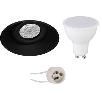 GU10 Inbouwspot Set - Mat Zwart - Inbouw Rond - Trimless -, Ophalen of Verzenden, Nieuw, Overige fittingen, Plafondspot of Wandspot