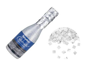 Champagne Confetti Kanon Zilver 20,5cm, Ophalen of Verzenden, Nieuw