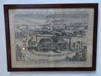 Gravure meelwagen bij beleg Lochem Spinola 1606 monogram HVD, Antiek en Kunst, Kunst | Etsen en Gravures, Verzenden