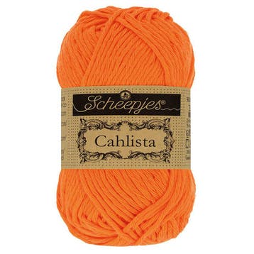 Scheepjes Cahlista - 281 tangerine - Katoen Garen, Ophalen of Verzenden, Nieuw