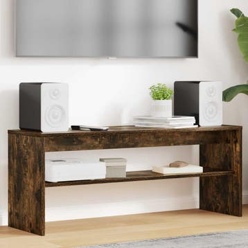 vidaXL TV-kast 100 x 30 x 40 cm Gerookt eiken Bewerkt hout, Minder dan 50 cm, Verzenden, Nieuw, Minder dan 100 cm