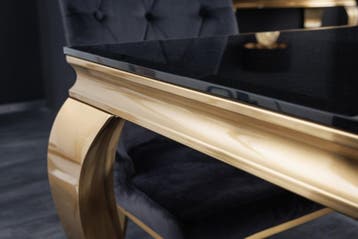 Elegante design eettafel MODERN BAROK 200cm zwart goud, Ophalen of Verzenden, Nieuw