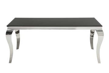Elegante design eettafel MODERN BAROK 180cm zwart, Huis en Inrichting, Tafels | Eettafels, Ophalen of Verzenden, Nieuw