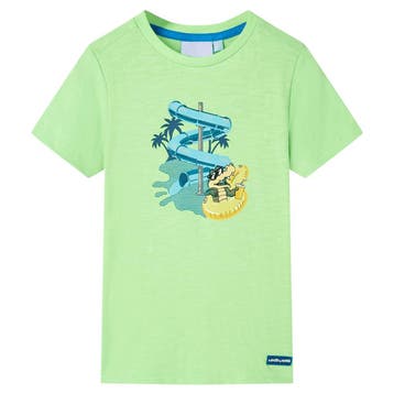 vidaXL Kindershirt 116 neongroen, Verzenden, Nieuw