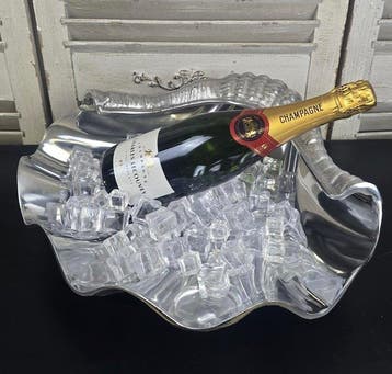 Wijnkoeler - Aluminium - schelp van een schelpdier