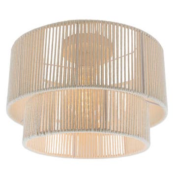 Japandi plafondlamp beige, Selena, Ophalen of Verzenden, Nieuw, Metaal