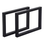 [en.casa] Stalen onderstel Lunderskov set van 2 U poot 35x50, Verzenden, Nieuw