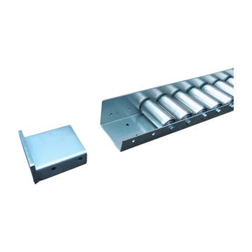 Pallet rollerbaan rail staal met zijgeleiding, 150kg, nieuw, Ophalen of Verzenden, Overige typen, Emtrade NL