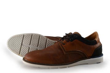 Bullboxer Veterschoenen in maat 40 Cognac, Overige kleuren, Verzenden, Zo goed als nieuw, Bullboxer