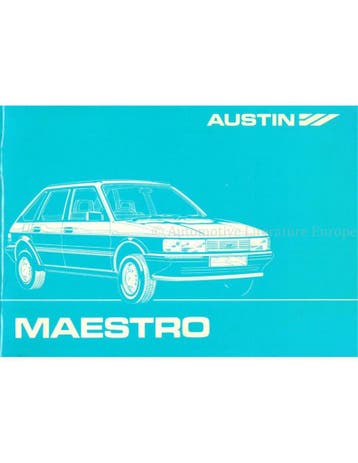 1983 AUSTIN MAESTRO INSTRUCTIEBOEKJE ENGELS
