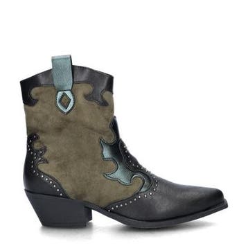 Nelson rits- & gesloten boots voor dames in het Groen, Verzenden, Lage of Enkellaarzen, Nieuw, Nelson