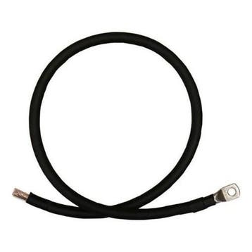 4 Meter 25Mm2 Zwarte Accukabel Met Oog Enkele Zijde M10, Verzenden