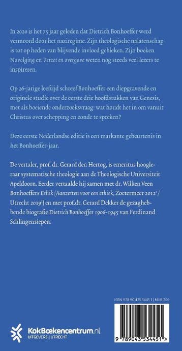 Schepping en val 9789043534451 Dietrich Bonhoeffer, Boeken, Verzenden, Zo goed als nieuw, Dietrich Bonhoeffer